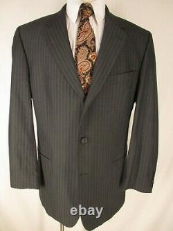 Hugo Boss Einstein Hommes Grey Stripe 3 Btn Guabello S130s Suit 44r Récent