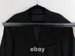 Hugo Boss Einstein Sigma Costume Veste Blazer Noir Taille De Manteau 108 (54) Laine D'agneau