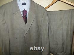 Hugo Boss Glen Plaid Einstein Omega Super 100 Costume Blazer 44 R Pants 36 X 28 Euc