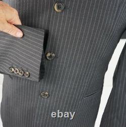Hugo Boss Hommes Einstein Gray Pinstripe Costume Us Veste 38 Pantalon 32 Taille, 30 Inseam