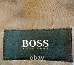 Hugo Boss Hommes Einstein Gray Stripe 3 Btn Plat Laine Taille De La Combinaison 40 L Mint