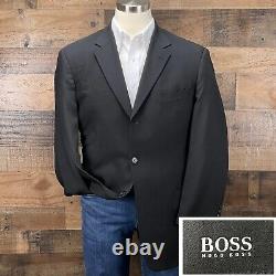 Hugo Boss Hommes Einstein Sigma Laine Sport Coat Blazer Costume Veste Noir 44r