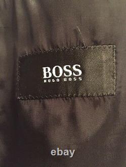 Hugo Boss Hommes Noir Einstein/beta 3 Btn Laine Blazer Sz 46 R Excellent
