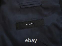 Hugo Boss Navy Blue Pinstriped Super 100s Einstein Sigma Suit 38r 15472