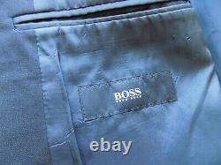 Hugo Boss Taille 44 Long Matte Noir Veste Forme Einstein / Sigma Tall
