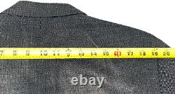 Hugo Boss Veste Grise Homme Blazer 3 Bouton Einstein Taille D'ajustement 42 Tall USA Made