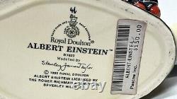 Le grand pichet de caractère de ROYAL DOULTON Albert Einstein D7023 1995, fabriqué à la main en Angleterre