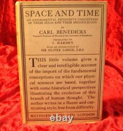 Le protégé d'Einstein de Carl Benedicks ESPACE ET TEMPS 1/1 & Original D/J 1924