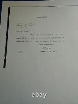 Lettre D’albert Einstein À Mon Père Le 17 Mars 1954