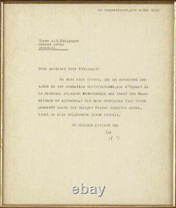 Lettre Dactylographyée Albert Einstein Signée 05/04/1933