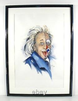 Monika Kirsch 1950 Gelsenkirchen / Einstein Der Clown / Gemälde, Signiert