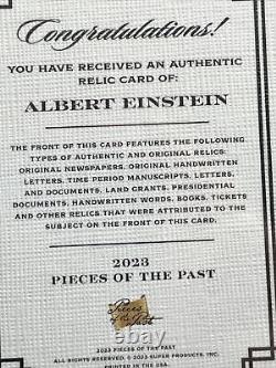 Morceaux du Passé Albert Einstein Jumbo Écrit Relique