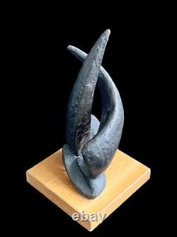 Moshe Ziffer Signé Bronze Sculpture 2/4 Ami D'albert Einstein Israël
