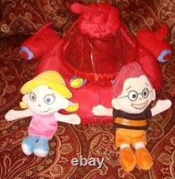 Peluche de la fusée Little Einsteins de Disney Baby avec figurines amovibles de June et Leo - Rare