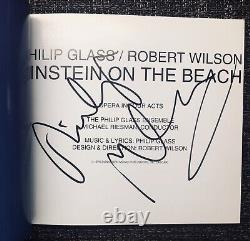 Philip Glass/robert Wilson Glass Signed Livret Einstein Sur L'ensemble Beach Box