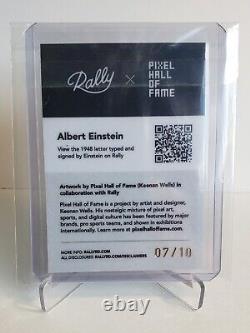 Pixel Hall Of Fame x Rally Rd Einstein 7/10 can be translated to French as 'Pixel Hall Of Fame x Rally Rd Einstein 7/10'.
