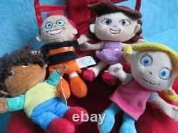 Rare Disney Store The Little Einsteins Pat Pat & All 4 Soft Plush Toy Mini Set