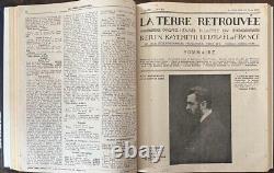 Rare! La Terre Retrouvée, Magazine 1929, Albert Einstein, Jewish National Fund