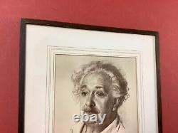 Rare Lithographie Einstein Par William Van Dresser Watch Hill 1934