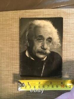 Rare Original Albert Einstein Photo Prix Nobel 4 X 5,5 Pouces Princeton