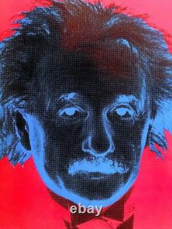Rare Vintage 1991 Albert Einstein Faces Affiche De Pop Art Collector