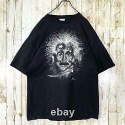 Super Rare Einstein 90s Vintage T-shirt Phosphorescent 1993 USA No. Mv108