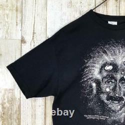 Super Rare Einstein 90s Vintage T-shirt Phosphorescent 1993 USA No. Mv108