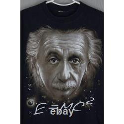 Super Rare Einstein Art Vintage 80 T-shirt Single Stitch Us