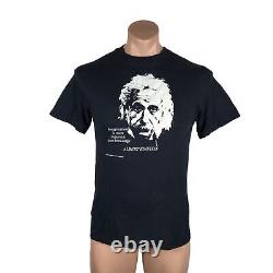 T-shirt VTG des années 80 d'Albert Einstein à couture unique doux mince M Science Art Tee