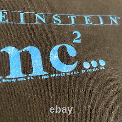 T-shirt Vintage 1990 E=MC2 Albert Einstein avec Grand Visage Taille XL USA Couture Unique