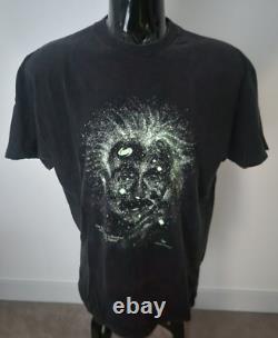 T-shirt Vintage 1993 Albert Einstein Galaxie qui brille dans le noir, noir XXL