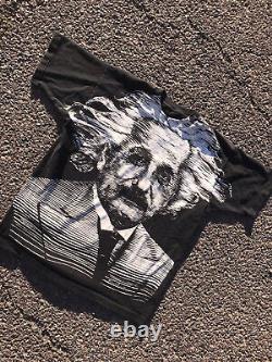 T-shirt Vintage Albert Einstein Grande Impression Couture Simple Science Streetwear