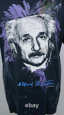 T-shirt à couture simple Vintage Andazia Albert Einstein Formula fabriqué aux États-Unis