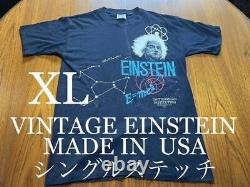 T-shirt vintage à couture unique Einstein des États-Unis du Musée Smithsonian