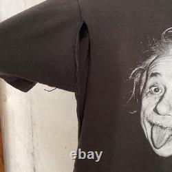 T-shirt vintage avec photo d'Einstein des années 90, taille 96