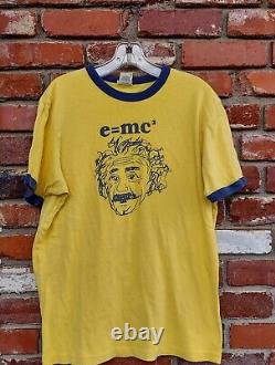 T-shirt vintage des années 70/80 d'Albert Einstein E=Mc2 Abercrombie & Fitch RARE