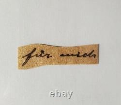 Two Authentic Handwritten Words Par Albert Einstein Gallery Of History Coa