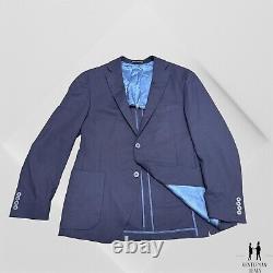 Veste de sport bleue en laine 130s non structurée Coppley 1883 pour homme, taille 42 R