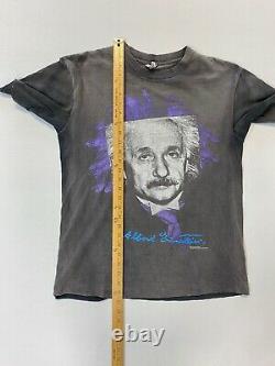 Vintage Andazia Albert Einstein E = Mc2 Chemise À Maille Unique Surlavée Grande