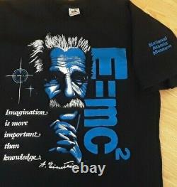 Vintage Musée National De L'atomic Einstein L T-shirt E=mc2 Single Stitch Excellent
