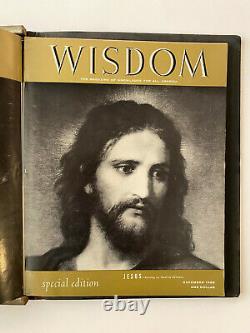Vintage Wisdom Magazine Of Knowledge 1956 Bound Volume Albert Einstein Jesus