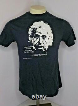 Vtg 80s Albert Einstein T Shirt Single Stitch Soft Thin M Science Art Tee