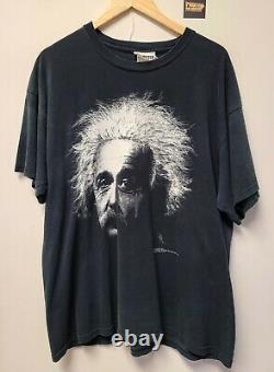 Vtg 90s Albert Einstein T-shirt Hommes XL