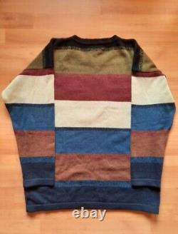 Vtg Années 90 Og Iceberg History Icestein Albert Einstein Knit Sweater Rare Size L