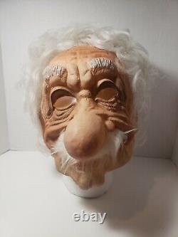 Vtg Cesar 81 Albert Einstein Masque Caoutchouc Latex Halloween Rare Avec Cheveux