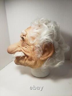 Vtg Cesar 81 Albert Einstein Masque Caoutchouc Latex Halloween Rare Avec Cheveux