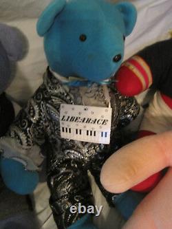 $lot De 9north American Bear Companyeinstein Liberace Bogartlbdt1/2