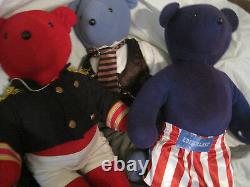 $lot De 9north American Bear Companyeinstein Liberace Bogartlbdt1/2