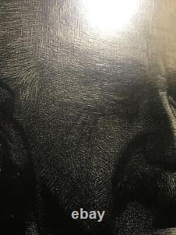 Œuvre d'art maîtresse encadrée 'Albert E' par Rudy Droguett Gravure originale d'Einstein.